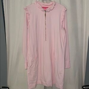 Lilly Pulitzer Pink Ruffle Midi Dress